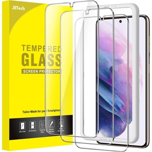 image:imageJETech Screen Protector for Samsung Galaxy S23 Plus 3Pack  HD Clear Fingerprint ID Compatible AntiScratch GlassGalaxy S21