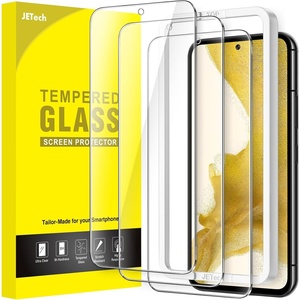 image:imageJETech Screen Protector for Samsung Galaxy S23 Plus 3Pack  HD Clear Fingerprint ID Compatible AntiScratch GlassGalaxy S22
