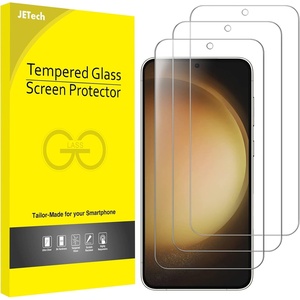 image:imageJETech Screen Protector for Samsung Galaxy S23 Plus 3Pack  HD Clear Fingerprint ID Compatible AntiScratch GlassGalaxy S23