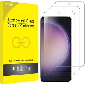image:imageJETech Screen Protector for Samsung Galaxy S23 Plus 3Pack  HD Clear Fingerprint ID Compatible AntiScratch GlassGalaxy S23 Plus