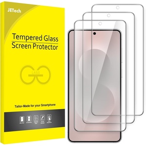 image:imageJETech Screen Protector for Samsung Galaxy S23 Plus 3Pack  HD Clear Fingerprint ID Compatible AntiScratch GlassGalaxy S25 Edge
