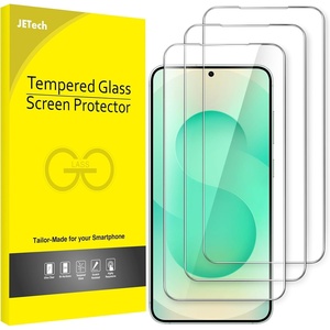 image:imageJETech Screen Protector for Samsung Galaxy S23 Plus 3Pack  HD Clear Fingerprint ID Compatible AntiScratch GlassGalaxy S25 Plus