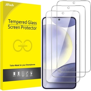 image:imageJETech Screen Protector for Samsung Galaxy S24 Plus 3Pack  HD Clear Fingerprint ID Compatible AntiScratch GlassGalaxy S24 Plus