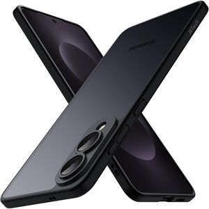 image:imageJETech Slim Case for Samsung Galaxy S25 Edge Black  Camera Lens Protection UltraThin Lightweight Design Frosted Translucent Back Minimalist StyleBlack