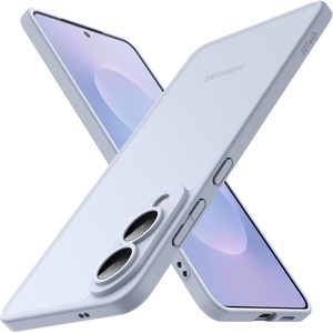 image:imageJETech Slim Case for Samsung Galaxy S25 Edge Black  Camera Lens Protection UltraThin Lightweight Design Frosted Translucent Back Minimalist StyleIcyblue