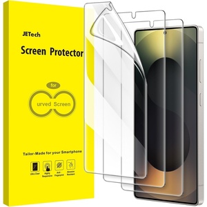 image:imageJETech TPU Screen Protector for Samsung Galaxy S24 Ultra 3Pack  SelfHealing TPU Film HD Clear AntiScratch Protection BubbleFree InstallationGalaxy S25 Ultra
