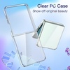 image:imageJETech 3 in 1 Case for Samsung Galaxy Z Flip 7 Clear  2 Tempered Glass Front Screen Protectors Scratch Resistant Crystal Transparent Hard PC Shell Protective Phone CoverClear