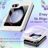 image:imageJETech 3 in 1 Case for Samsung Galaxy Z Flip 7 Clear  2 Tempered Glass Front Screen Protectors Scratch Resistant Crystal Transparent Hard PC Shell Protective Phone CoverBlack