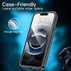 image:imageJETech 3 in 1 Case for iPhone 17e16e AntiYellowing Clear  2 Tempered Glass Screen Protectors Shockproof Bumper Phone CoverBlack