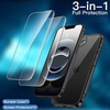 image:imageJETech 3 in 1 Case for iPhone 17e16e AntiYellowing Clear  2 Tempered Glass Screen Protectors Shockproof Bumper Phone CoverBlack