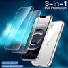 image:imageJETech 3 in 1 Case for iPhone 17e16e AntiYellowing Clear  2 Tempered Glass Screen Protectors Shockproof Bumper Phone CoverClear