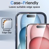 image:imageJETech 360 Privacy Screen Protector for iPhone 17 Pro Max 2Pack  4Way Privacy Protection AntiSpy Tempered Glass Easy Installation TooliPhone 15 Plus