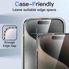 image:imageJETech 360 Privacy Screen Protector for iPhone 17 Pro Max 2Pack  4Way Privacy Protection AntiSpy Tempered Glass Easy Installation TooliPhone 15 Pro