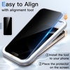 image:imageJETech 360 Privacy Screen Protector for iPhone 17 Pro Max 2Pack  4Way Privacy Protection AntiSpy Tempered Glass Easy Installation TooliPhone 15 Pro