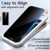 image:imageJETech 360 Privacy Screen Protector for iPhone 17 Pro Max 2Pack  4Way Privacy Protection AntiSpy Tempered Glass Easy Installation TooliPhone 15 Pro Max