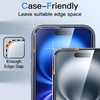 image:imageJETech 360 Privacy Screen Protector for iPhone 17 Pro Max 2Pack  4Way Privacy Protection AntiSpy Tempered Glass Easy Installation TooliPhone 16