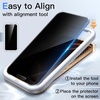 image:imageJETech 360 Privacy Screen Protector for iPhone 17 Pro Max 2Pack  4Way Privacy Protection AntiSpy Tempered Glass Easy Installation TooliPhone 16 Pro Max