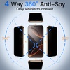 image:imageJETech 360 Privacy Screen Protector for iPhone 17 Pro Max 2Pack  4Way Privacy Protection AntiSpy Tempered Glass Easy Installation TooliPhone 16 Pro Max