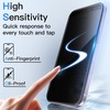 image:imageJETech 360 Privacy Screen Protector for iPhone 17 Pro Max 2Pack  4Way Privacy Protection AntiSpy Tempered Glass Easy Installation TooliPhone 17