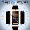 image:imageJETech 360 Privacy Screen Protector for iPhone 17 Pro Max 2Pack  4Way Privacy Protection AntiSpy Tempered Glass Easy Installation TooliPhone 17 Pro Max