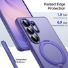 image:imageJETech 360 Rotatable Ring Stand Case for Samsung Galaxy S26 Black  Compatible with MagSafe Translucent Matte Back Stand amp Ring Holder Shockproof ProtectionHeron Purple