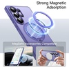 image:imageJETech 360 Rotatable Ring Stand Case for Samsung Galaxy S26 Black  Compatible with MagSafe Translucent Matte Back Stand amp Ring Holder Shockproof ProtectionHeron Purple
