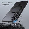 image:imageJETech 360 Rotatable Ring Stand Case for Samsung Galaxy S26 Black  Compatible with MagSafe Translucent Matte Back Stand amp Ring Holder Shockproof ProtectionBlack