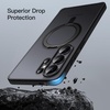 image:imageJETech 360 Rotatable Ring Stand Case for Samsung Galaxy S26 Black  Compatible with MagSafe Translucent Matte Back Stand amp Ring Holder Shockproof ProtectionBlack