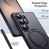 image:imageJETech 360 Rotatable Ring Stand Case for Samsung Galaxy S26 Black  Compatible with MagSafe Translucent Matte Back Stand amp Ring Holder Shockproof ProtectionBlack
