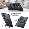 image:imageJETech 360 Rotatable Ring Stand Case for Samsung Galaxy S26 Black  Compatible with MagSafe Translucent Matte Back Stand amp Ring Holder Shockproof ProtectionBlack