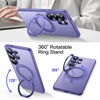 image:imageJETech 360 Rotatable Ring Stand Case for Samsung Galaxy S26 Black  Compatible with MagSafe Translucent Matte Back Stand amp Ring Holder Shockproof ProtectionHeron Purple