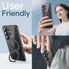 image:imageJETech 360 Rotatable Ring Stand Case for Samsung Galaxy S26 Clear  Compatible with MagSafe Clear Back Stand amp Ring Holder Shockproof ProtectionBlack
