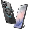 image:imageJETech 360 Rotatable Ring Stand Case for Samsung Galaxy S26 Clear  Compatible with MagSafe Clear Back Stand amp Ring Holder Shockproof ProtectionBlack