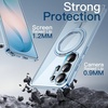 image:imageJETech 360 Rotatable Ring Stand Case for Samsung Galaxy S26 Clear  Compatible with MagSafe Clear Back Stand amp Ring Holder Shockproof ProtectionSky Blue