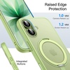 image:imageJETech 360 Rotatable Ring Stand Case for iPhone 17 Pro Max Orange  Compatible with MagSafe Camera Control Button Translucent Matte Back Stand amp Ring Holder Shockproof ProtectionSage