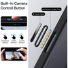 image:imageJETech 360 Rotatable Ring Stand Case for iPhone 17 Pro Max Orange  Compatible with MagSafe Camera Control Button Translucent Matte Back Stand amp Ring Holder Shockproof ProtectionBlack