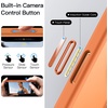 image:imageJETech 360 Rotatable Ring Stand Case for iPhone 17 Pro Max Orange  Compatible with MagSafe Camera Control Button Translucent Matte Back Stand amp Ring Holder Shockproof ProtectionOrange