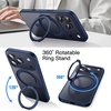 image:imageJETech 360 Rotatable Ring Stand Case for iPhone 17 Pro Max Orange  Compatible with MagSafe Camera Control Button Translucent Matte Back Stand amp Ring Holder Shockproof ProtectionDeep Blue