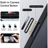 image:imageJETech 360 Rotatable Ring Stand Case for iPhone 17 Pro Max Orange  Compatible with MagSafe Camera Control Button Translucent Matte Back Stand amp Ring Holder Shockproof ProtectionBlack