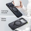 image:imageJETech 360 Rotatable Ring Stand Case for iPhone 17 Pro Max Orange  Compatible with MagSafe Camera Control Button Translucent Matte Back Stand amp Ring Holder Shockproof ProtectionBlack