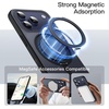 image:imageJETech 360 Rotatable Ring Stand Case for iPhone 17 Pro Max Orange  Compatible with MagSafe Camera Control Button Translucent Matte Back Stand amp Ring Holder Shockproof ProtectionBlack
