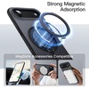 image:imageJETech 360 Rotatable Ring Stand Case for iPhone 17 Pro Max Orange  Compatible with MagSafe Camera Control Button Translucent Matte Back Stand amp Ring Holder Shockproof ProtectionBlack