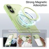 image:imageJETech 360 Rotatable Ring Stand Case for iPhone 17 Pro Max Orange  Compatible with MagSafe Camera Control Button Translucent Matte Back Stand amp Ring Holder Shockproof ProtectionSage
