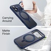 image:imageJETech 360 Rotatable Ring Stand Case for iPhone 17 Pro Max Orange  Compatible with MagSafe Camera Control Button Translucent Matte Back Stand amp Ring Holder Shockproof ProtectionDeep Blue