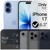 image:imageJETech 360 Rotatable Ring Stand Case for iPhone 17 Pro Max Orange  Compatible with MagSafe Camera Control Button Translucent Matte Back Stand amp Ring Holder Shockproof ProtectionMist Blue