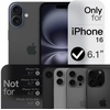 image:imageJETech 360 Rotatable Ring Stand Case for iPhone 17e16e Black  Compatible with MagSafe Translucent Matte Back Stand amp Ring Holder Shockproof ProtectionBlack