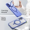 image:imageJETech 360 Rotatable Ring Stand Case for iPhone 17e16e Black  Compatible with MagSafe Translucent Matte Back Stand amp Ring Holder Shockproof ProtectionUltramarine
