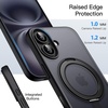 image:imageJETech 360 Rotatable Ring Stand Case for iPhone 17e16e Black  Compatible with MagSafe Translucent Matte Back Stand amp Ring Holder Shockproof ProtectionBlack
