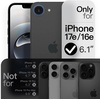 image:imageJETech 360 Rotatable Ring Stand Case for iPhone 17e16e Black  Compatible with MagSafe Translucent Matte Back Stand amp Ring Holder Shockproof ProtectionBlack