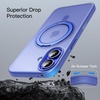 image:imageJETech 360 Rotatable Ring Stand Case for iPhone 17e16e Black  Compatible with MagSafe Translucent Matte Back Stand amp Ring Holder Shockproof ProtectionUltramarine